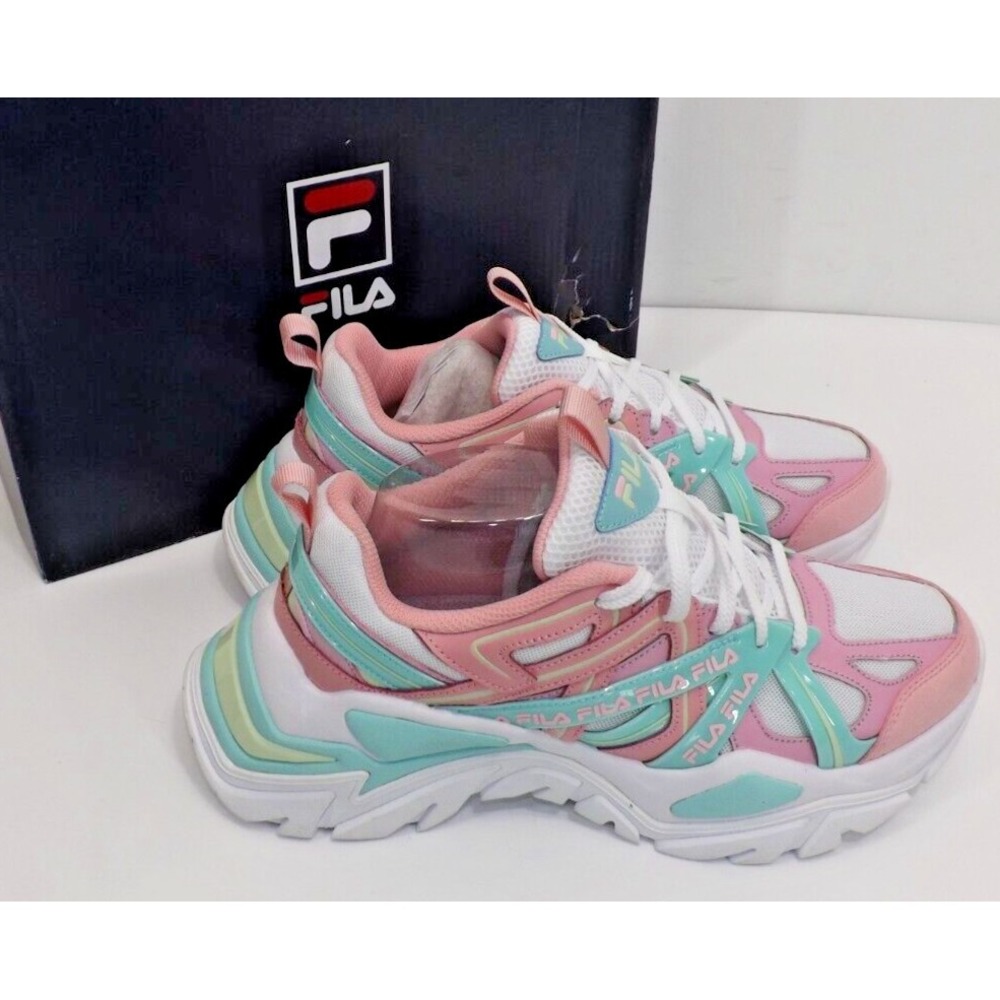 Fila Women's Electrove 2 Womens Shoes 5RM01535-956 Size 9 Pink White Purple-NEW! - Picture 2 of 12